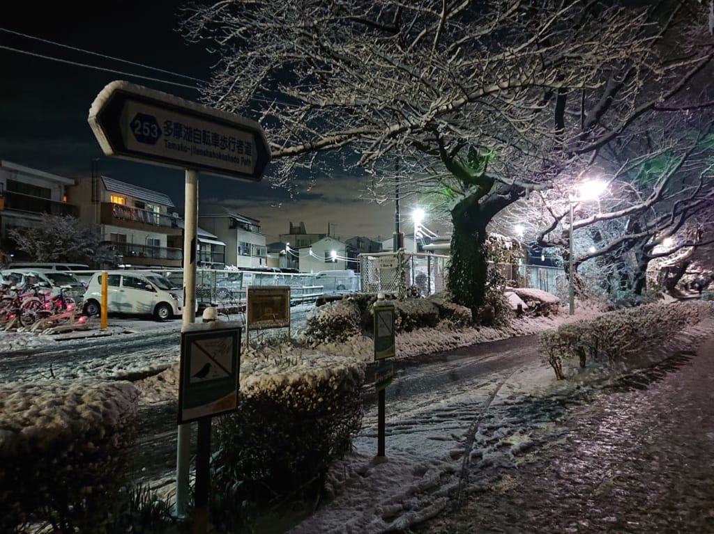 2022年1月のグリーンロードの大雪