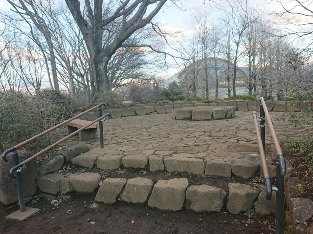 小平中央公園の高台の広場