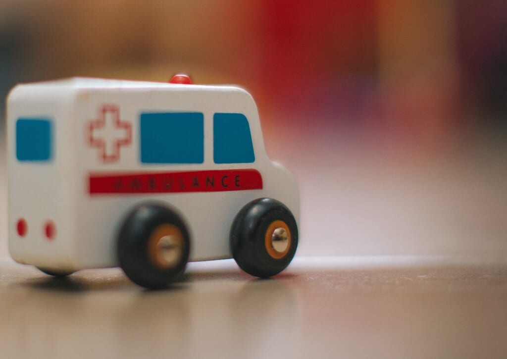 救急車のおもちゃ